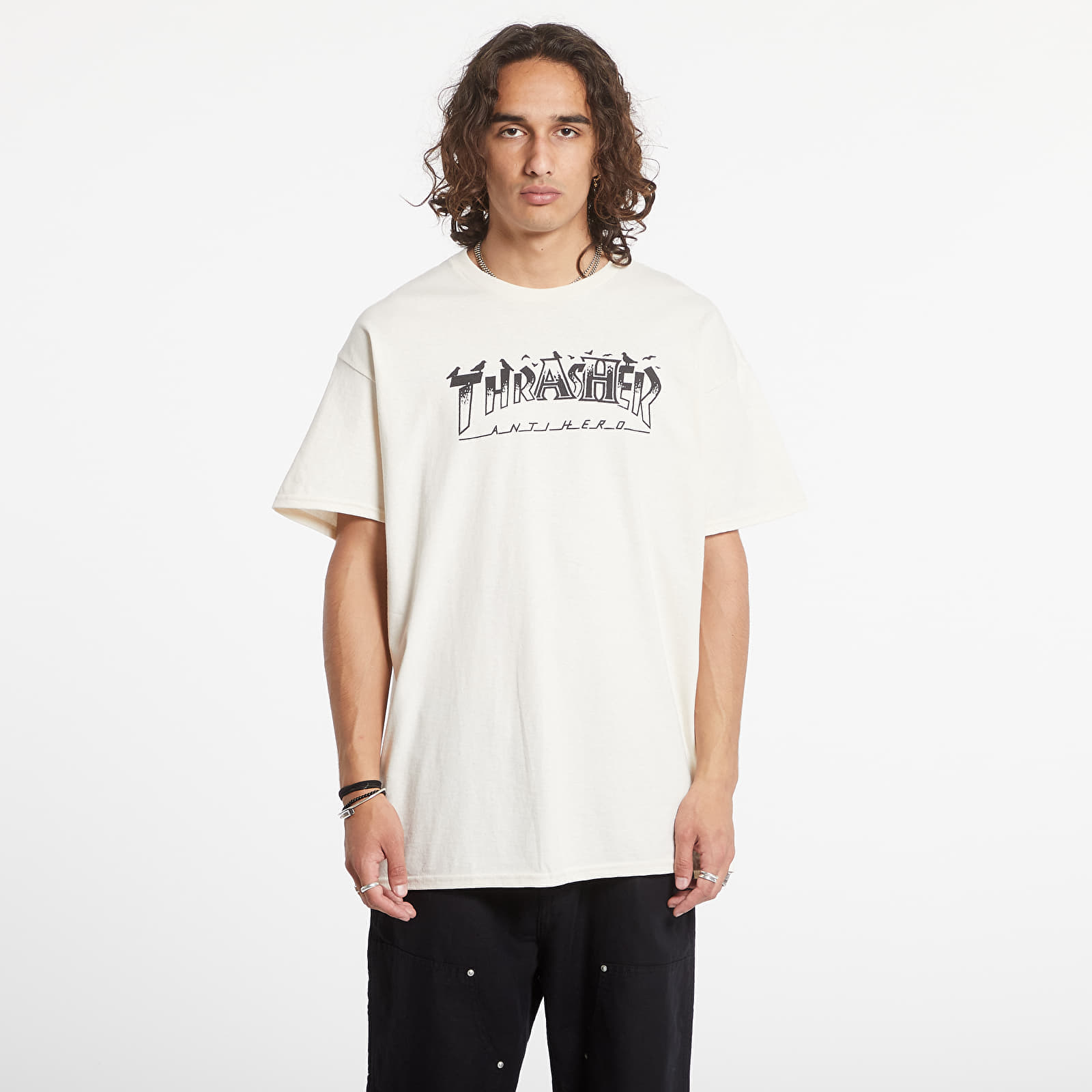 T-skjorter for menn Thrasher T-Shirt Pigeon Mag Natural