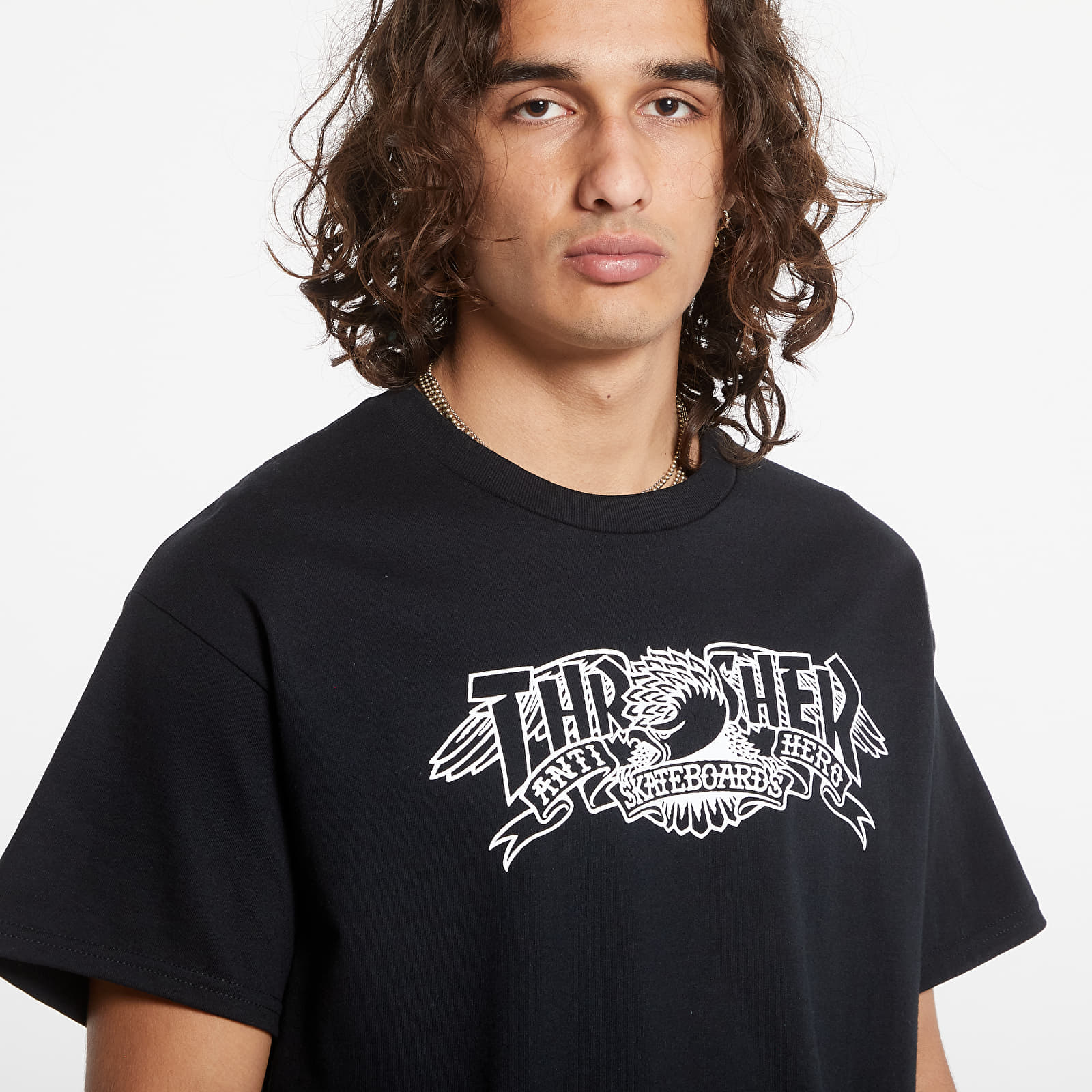 Tricouri bărbați Thrasher T-Shirt Mag Banner Black