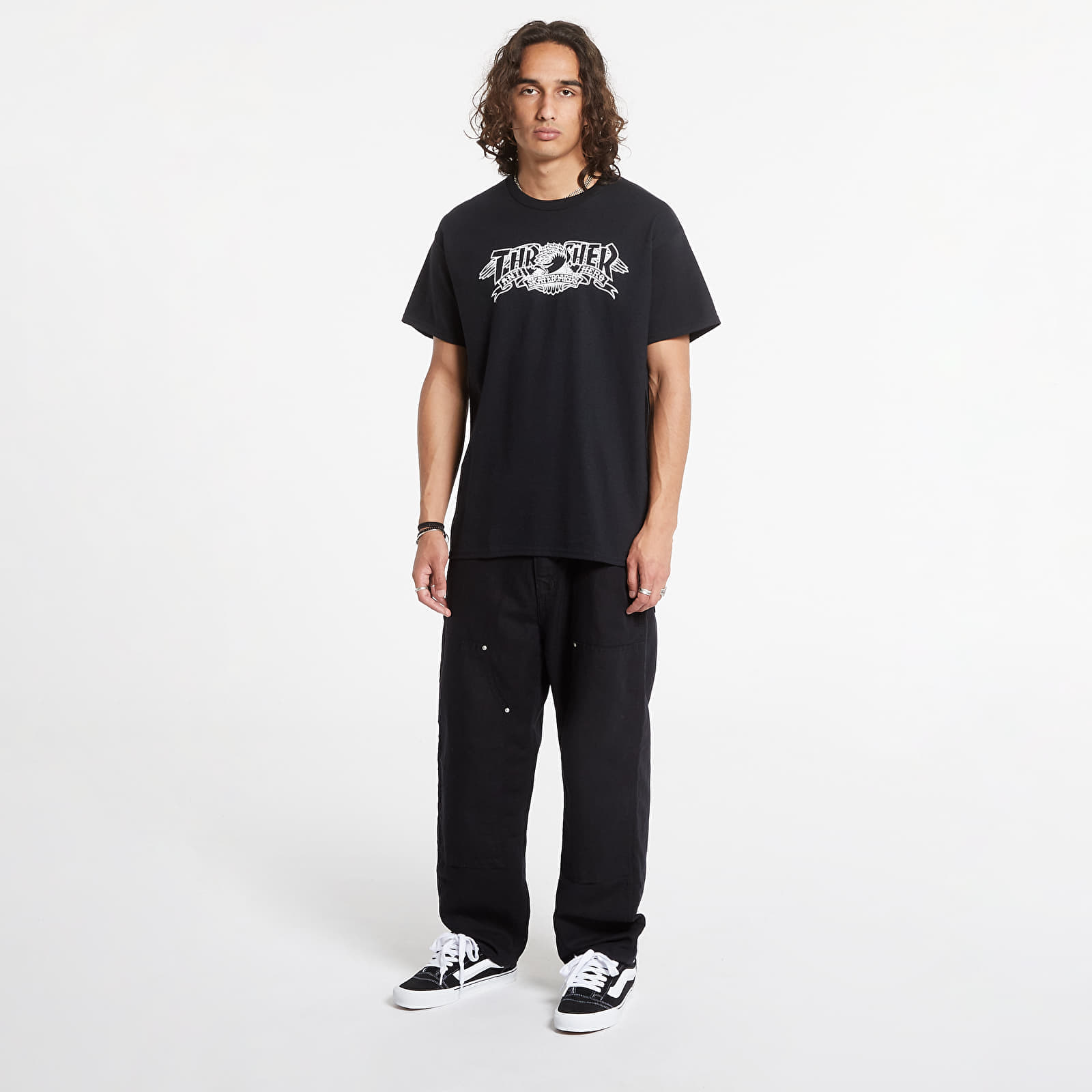 Tricouri bărbați Thrasher T-Shirt Mag Banner Black