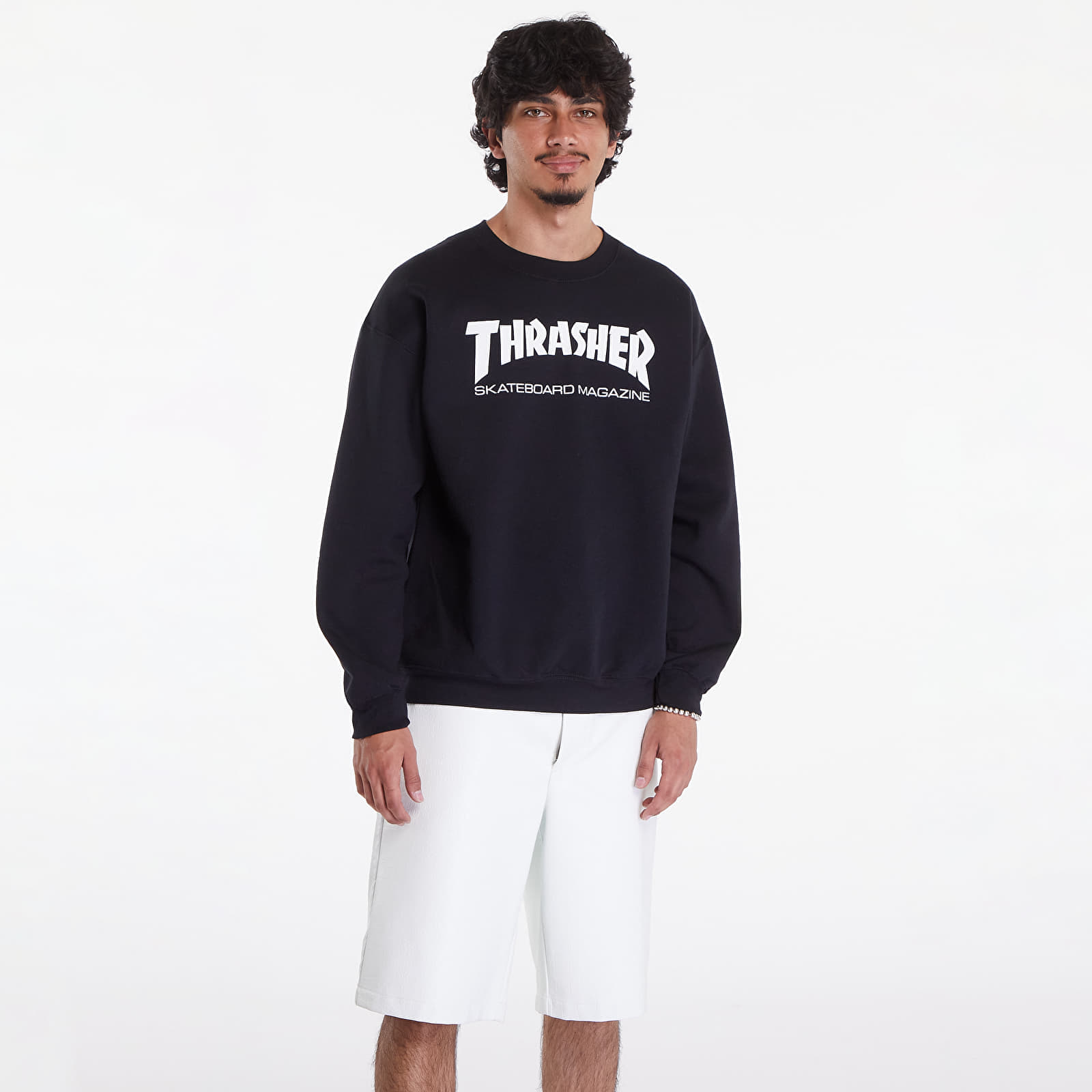 Pulóverek Thrasher Skate Mag Crewneck Black