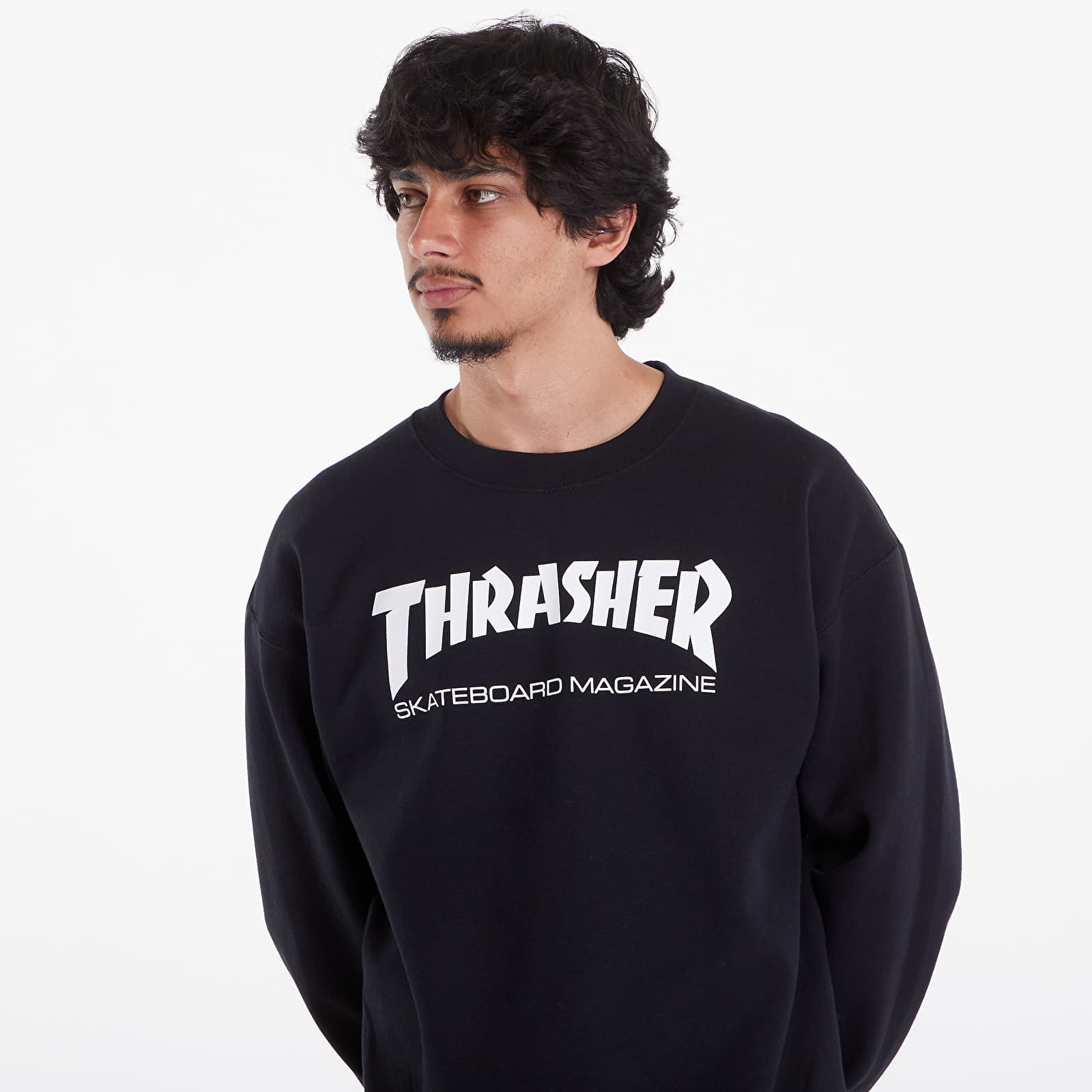 Pulóverek Thrasher Skate Mag Crewneck Black