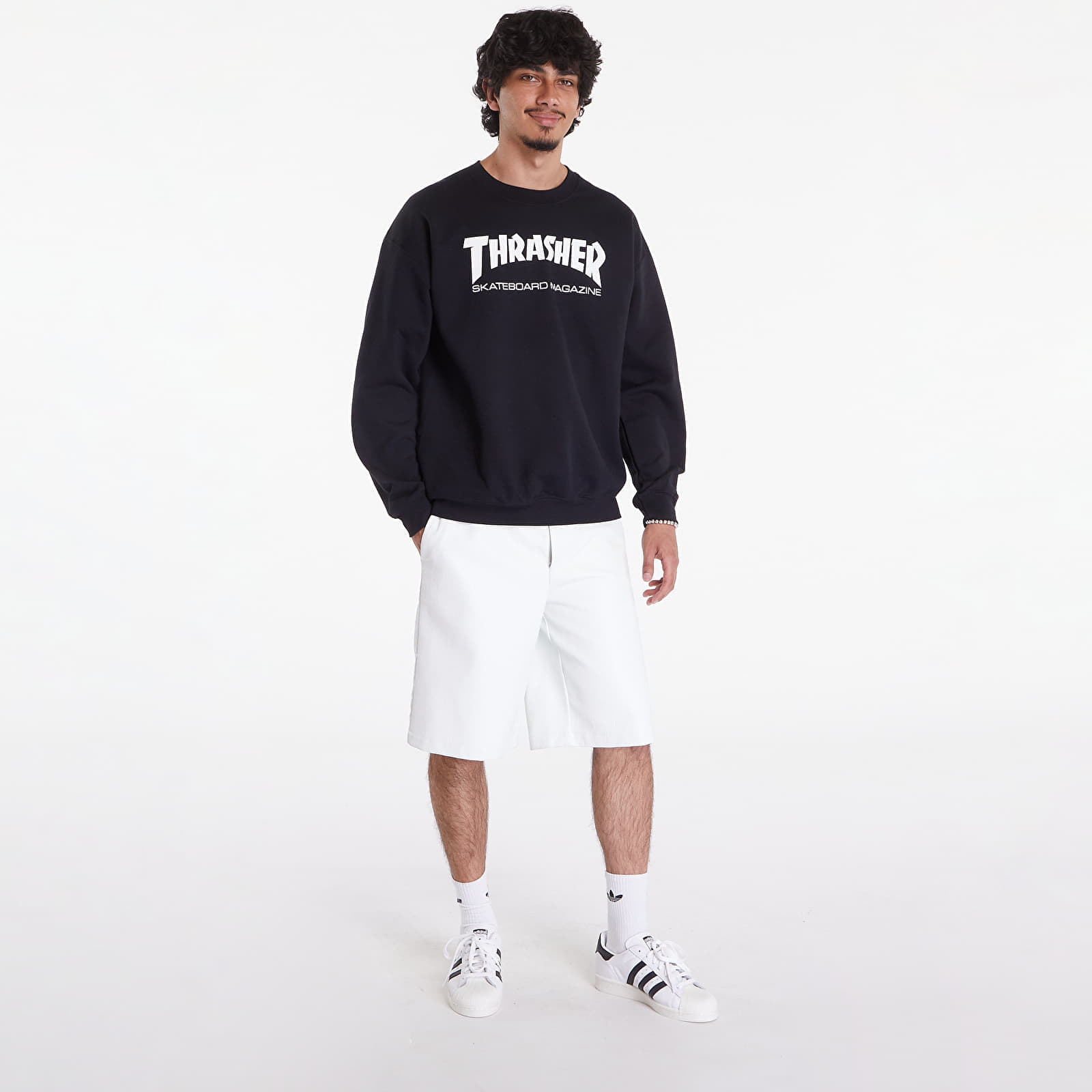 Pulóverek Thrasher Skate Mag Crewneck Black