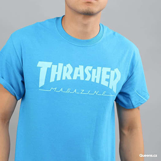 Men's T-shirts Thrasher Magazine Logo Tee Blue Footshop
