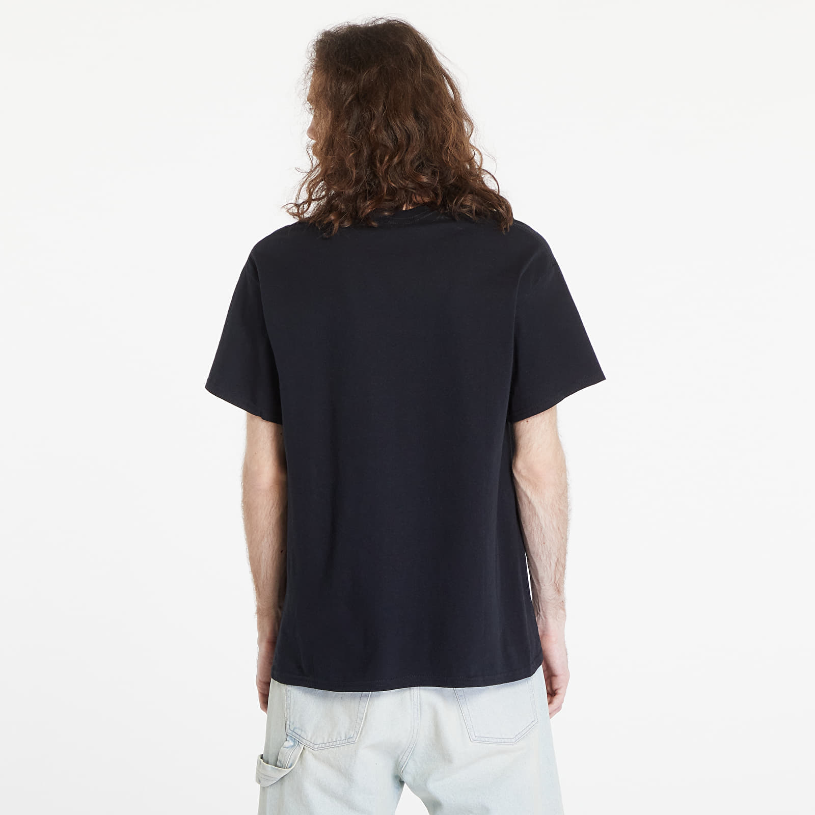 Männer T-Shirts Thrasher Outlined T-Shirt Black