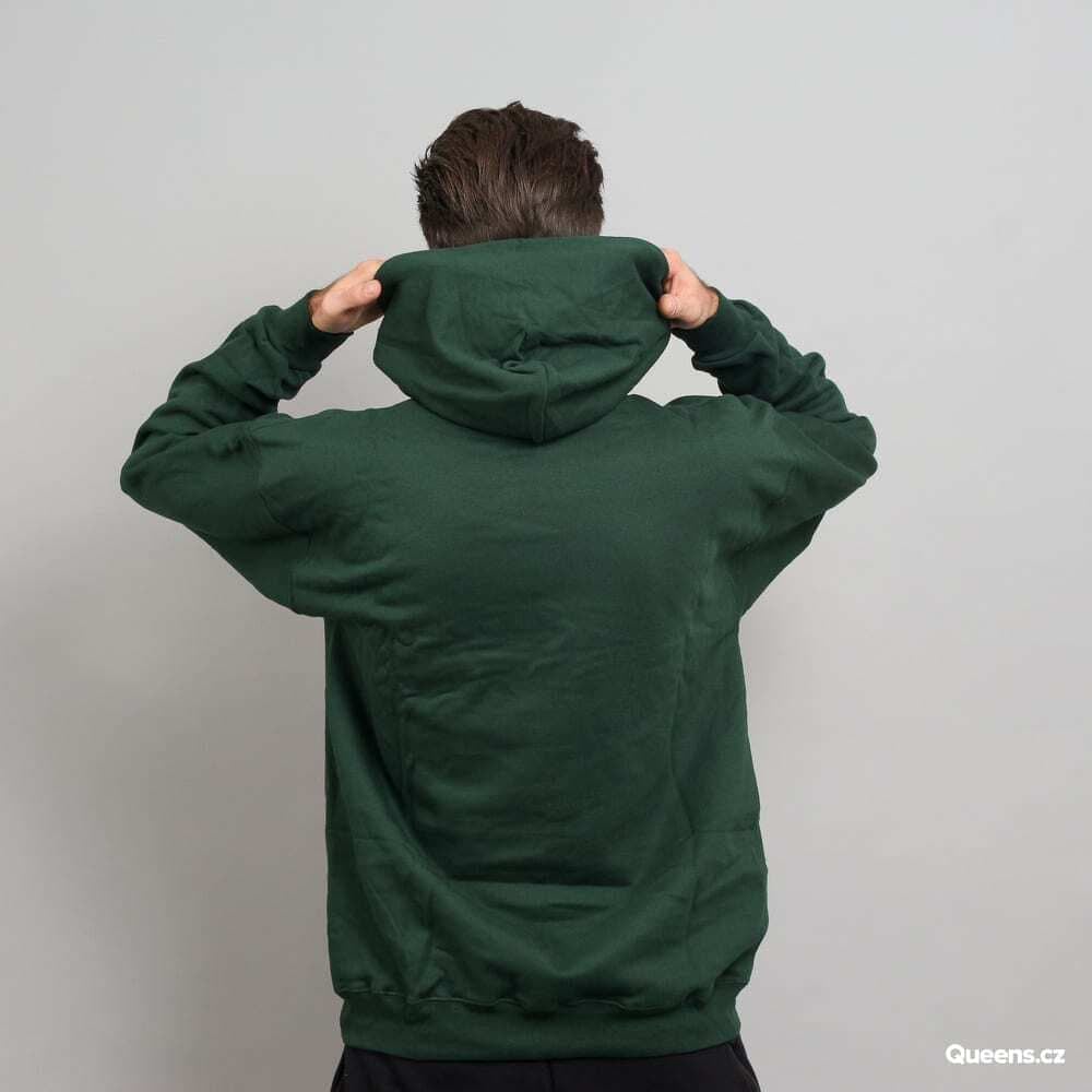 Mikiny a svetry Thrasher Flame Logo Hoodie Forest Green