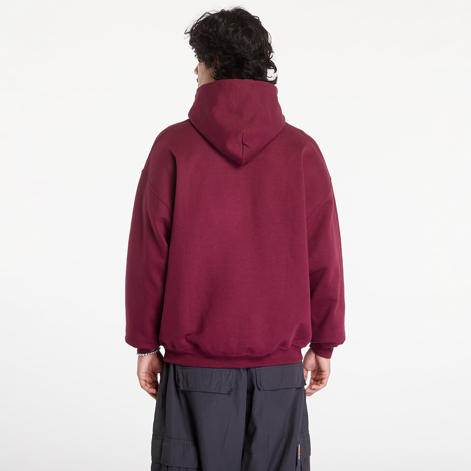 Hoodies für Männer Thrasher Flame Logo Hood Dark Wine