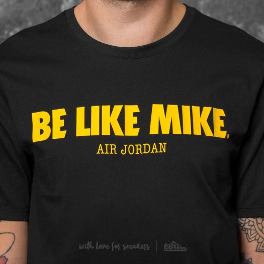 T shirts Jordan Sportswear Be Like Mike Tee Black Footshop