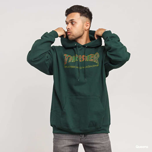 Thrasher davis forest green hoodie cheap