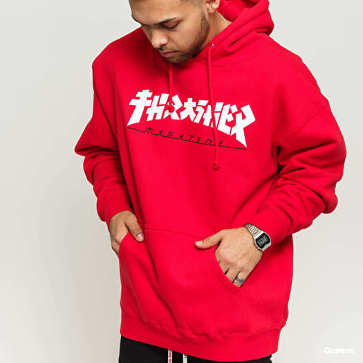 Thrasher godzilla red hoodie discount