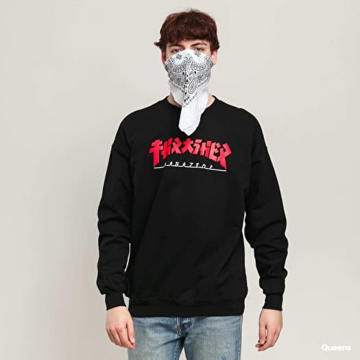 Thrasher Godzilla Crewneck Black