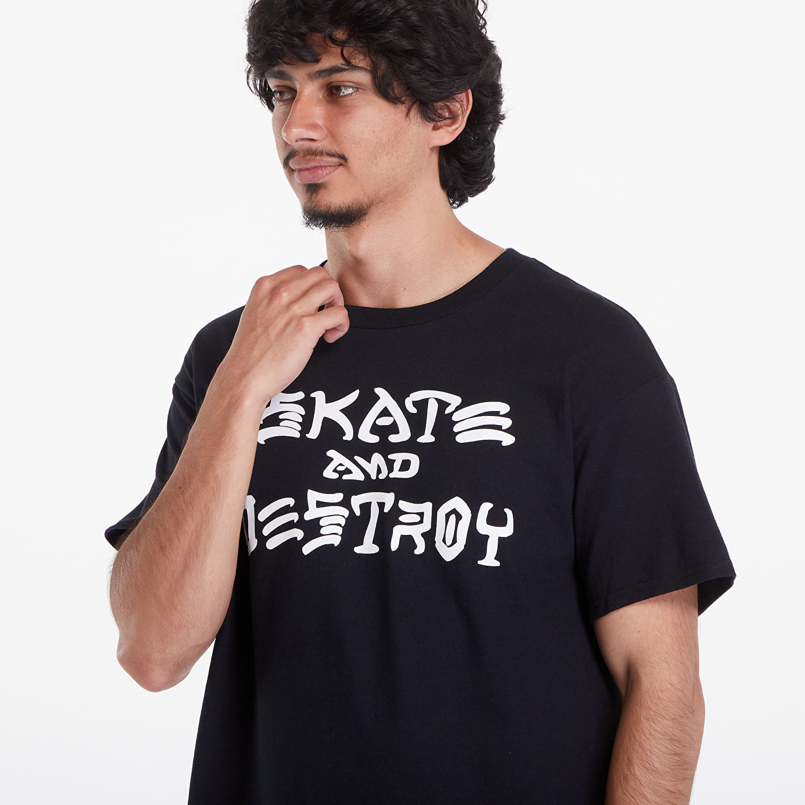 Pólók Thrasher Skate And Destroy T-Shirt Black