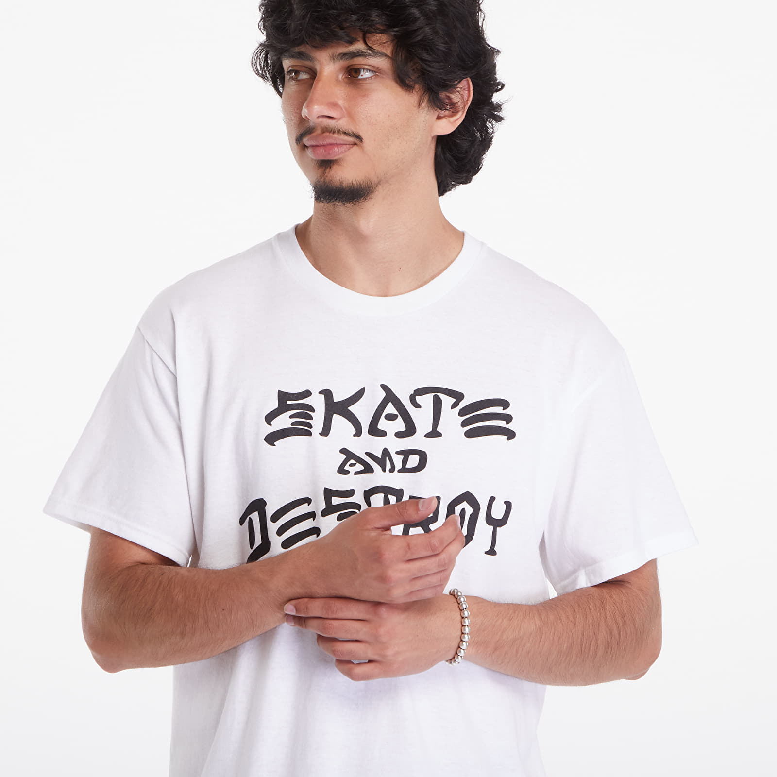 T-Shirts Thrasher Skate And Destroy T-Shirt White