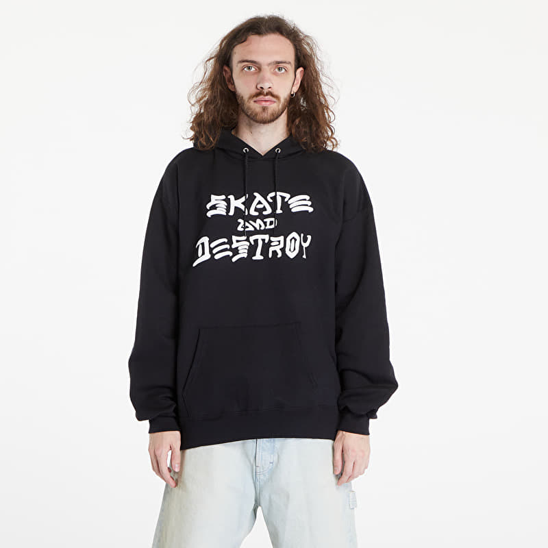 Толстовка Thrasher Skate And Destroy Hood Black