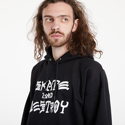 Sweats à capuche homme Thrasher Skate And Destroy Hood Black
