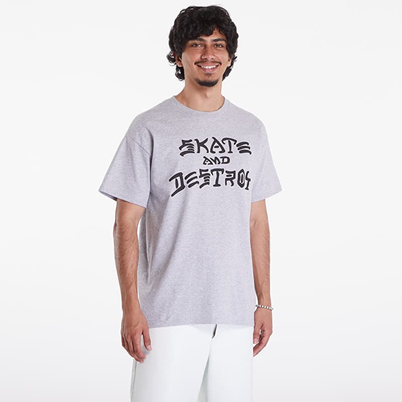 T-shirt Thrasher Skate And Destroy T-Shirt Grey