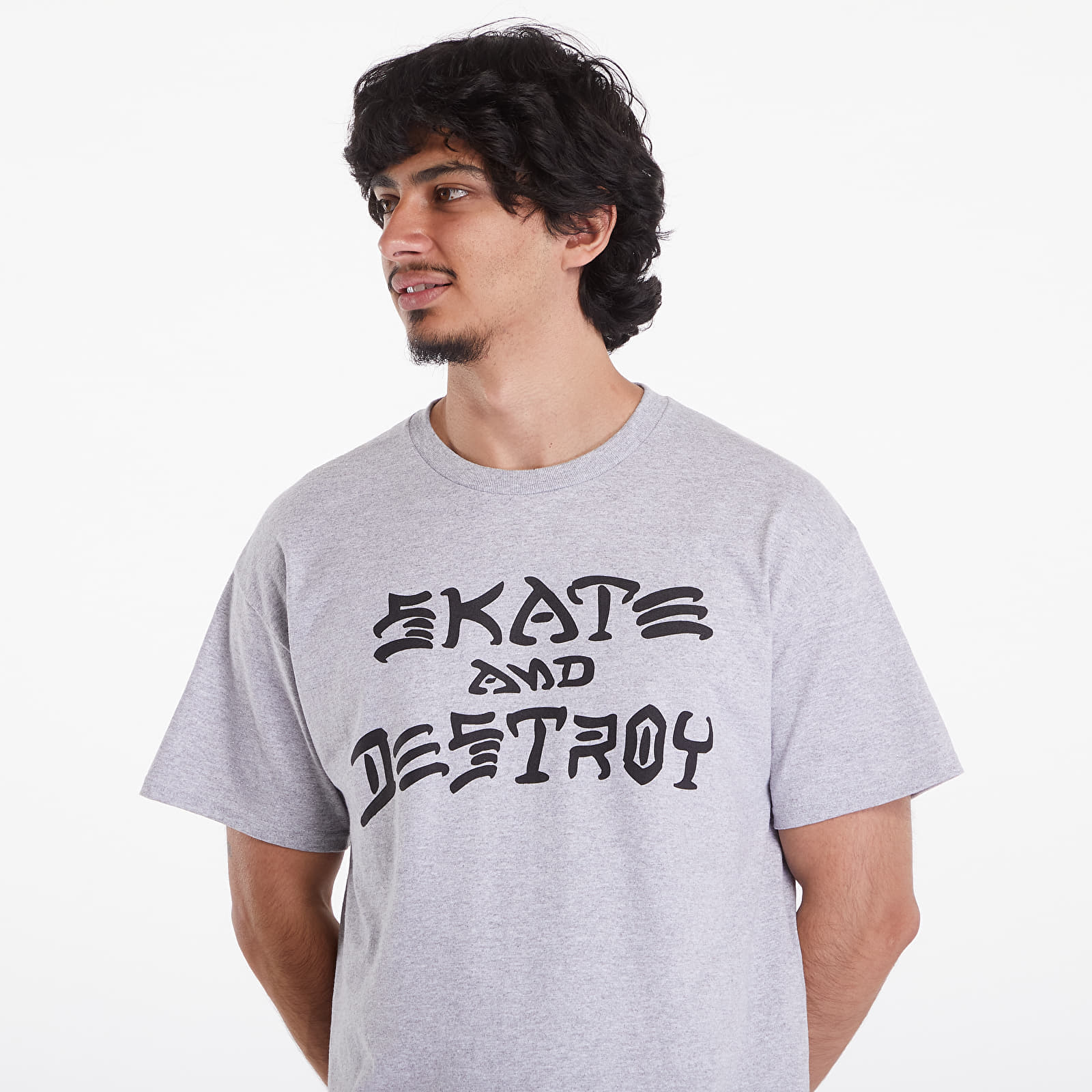T-shirty męskie Thrasher Skate And Destroy T-Shirt Grey