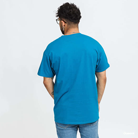 Men s T shirts Thrasher Flame Logo Tee Dark Turquoise Footshop