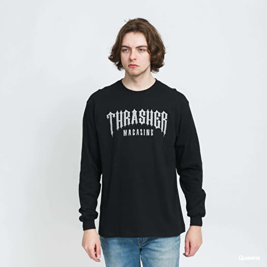 Men's T-shirts Thrasher Low Low Logo Longsleeve T-Shirt Black