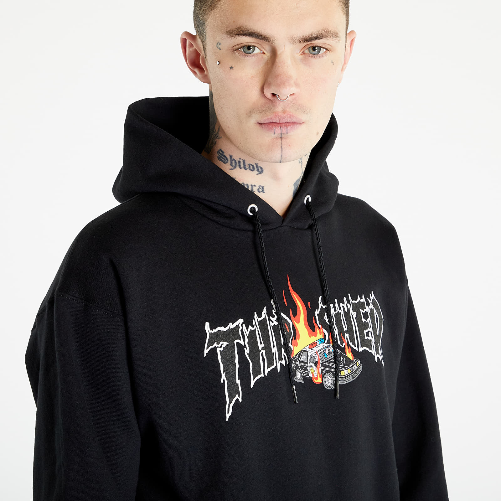 Moški hoodiji  Thrasher Cop Car Hoodie Black