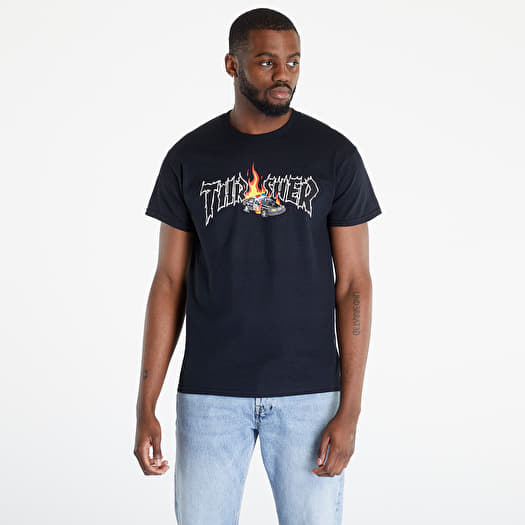 Männer T-Shirts Thrasher Cop Car T-Shirt Black Footshop
