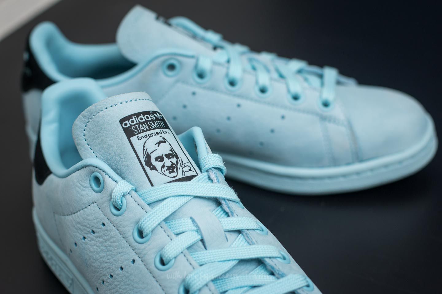 Ženski čevlji adidas Stan Smith W Icey Blue/ Icey Blue/ Core Black