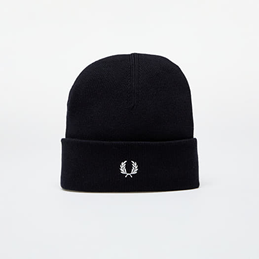Cuffie FRED PERRY Classic Beanie Navy Snow White Footshop