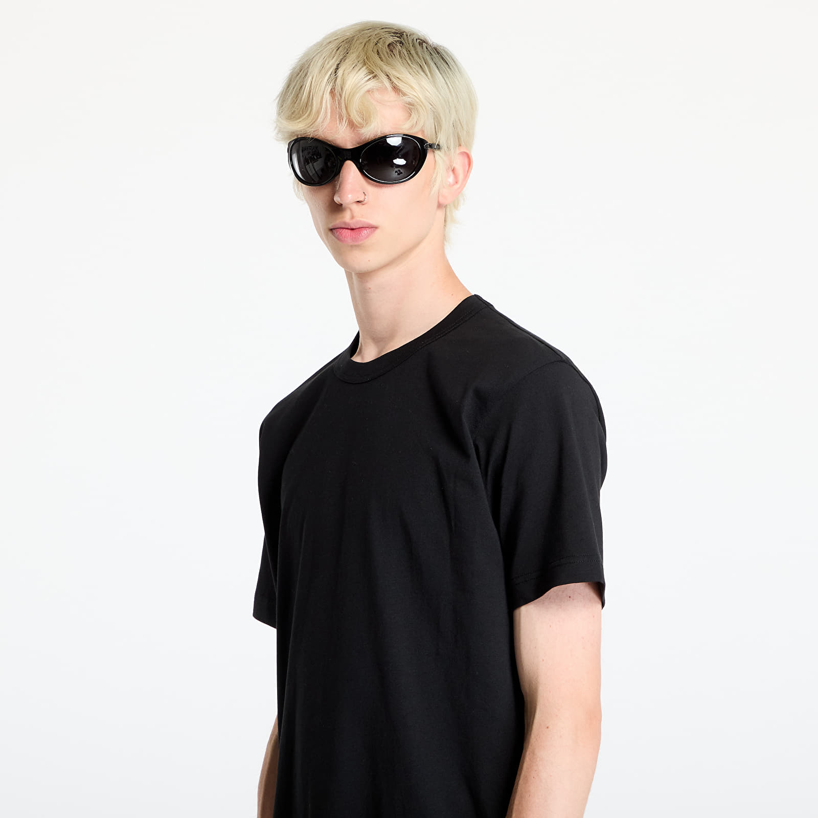 Pólók Comme des Garçons Knit T-Shirt Black