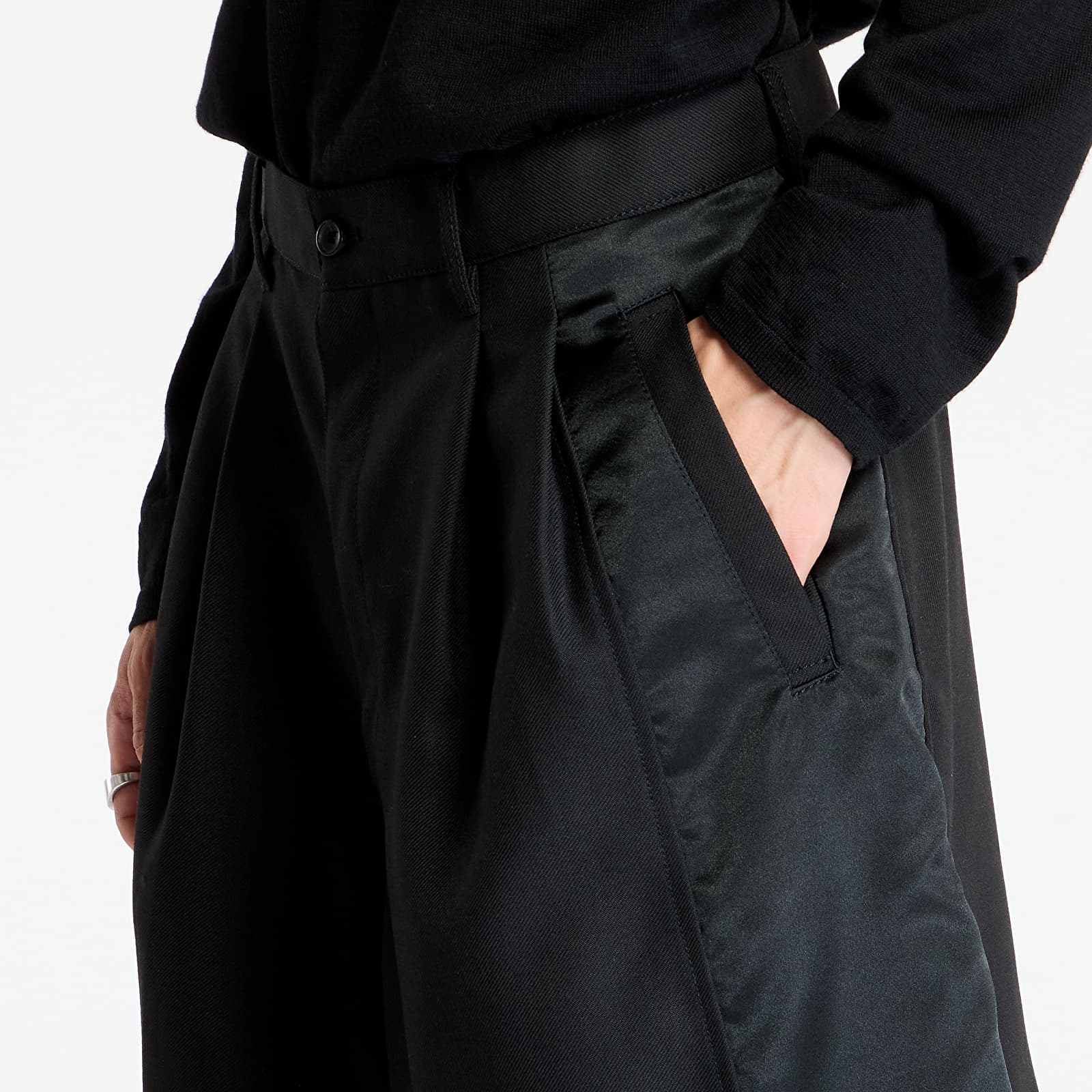 Šortky Comme des Garçons SHIRT Woven Shorts Black