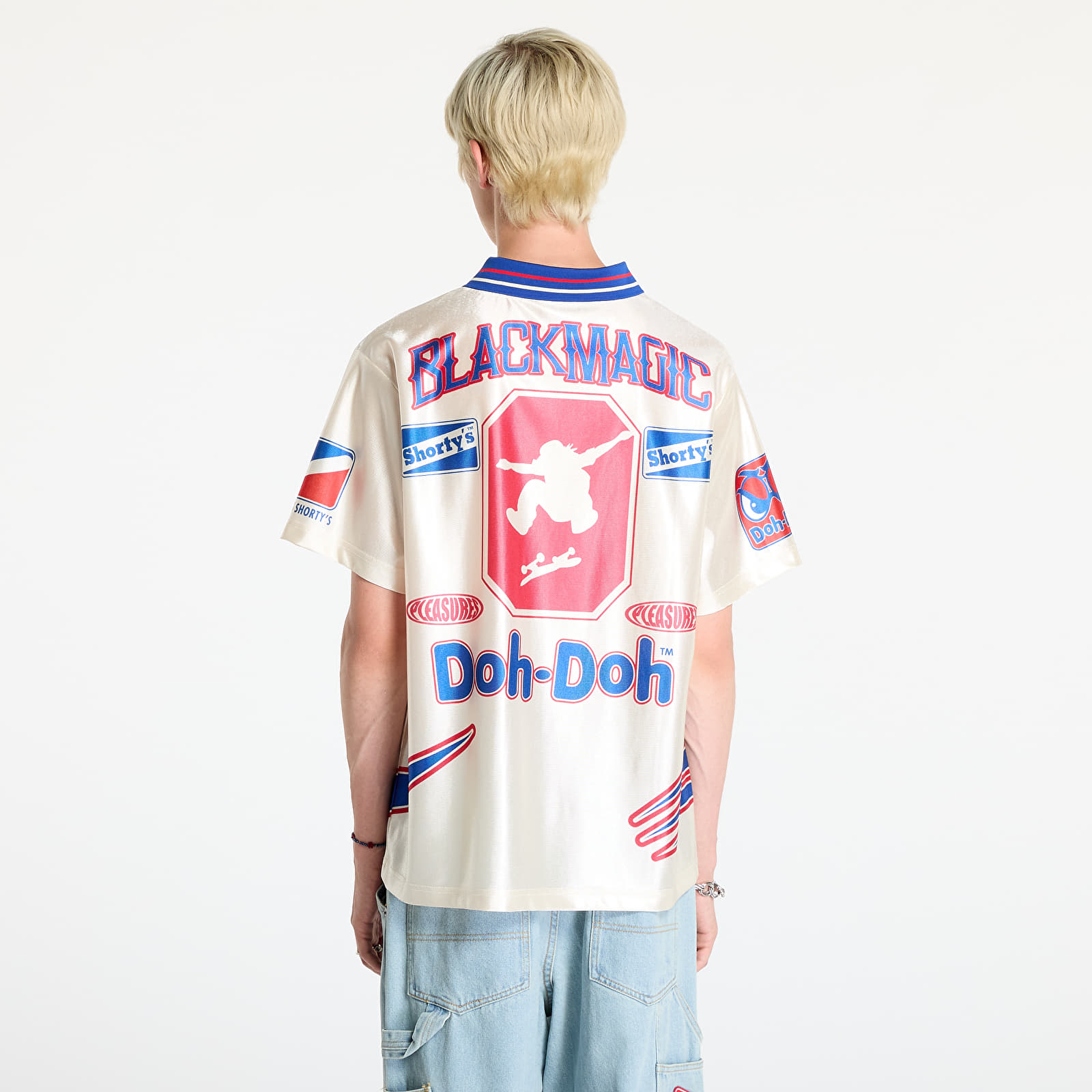 Koszulki PLEASURES Guilty Soccer Jersey Off White