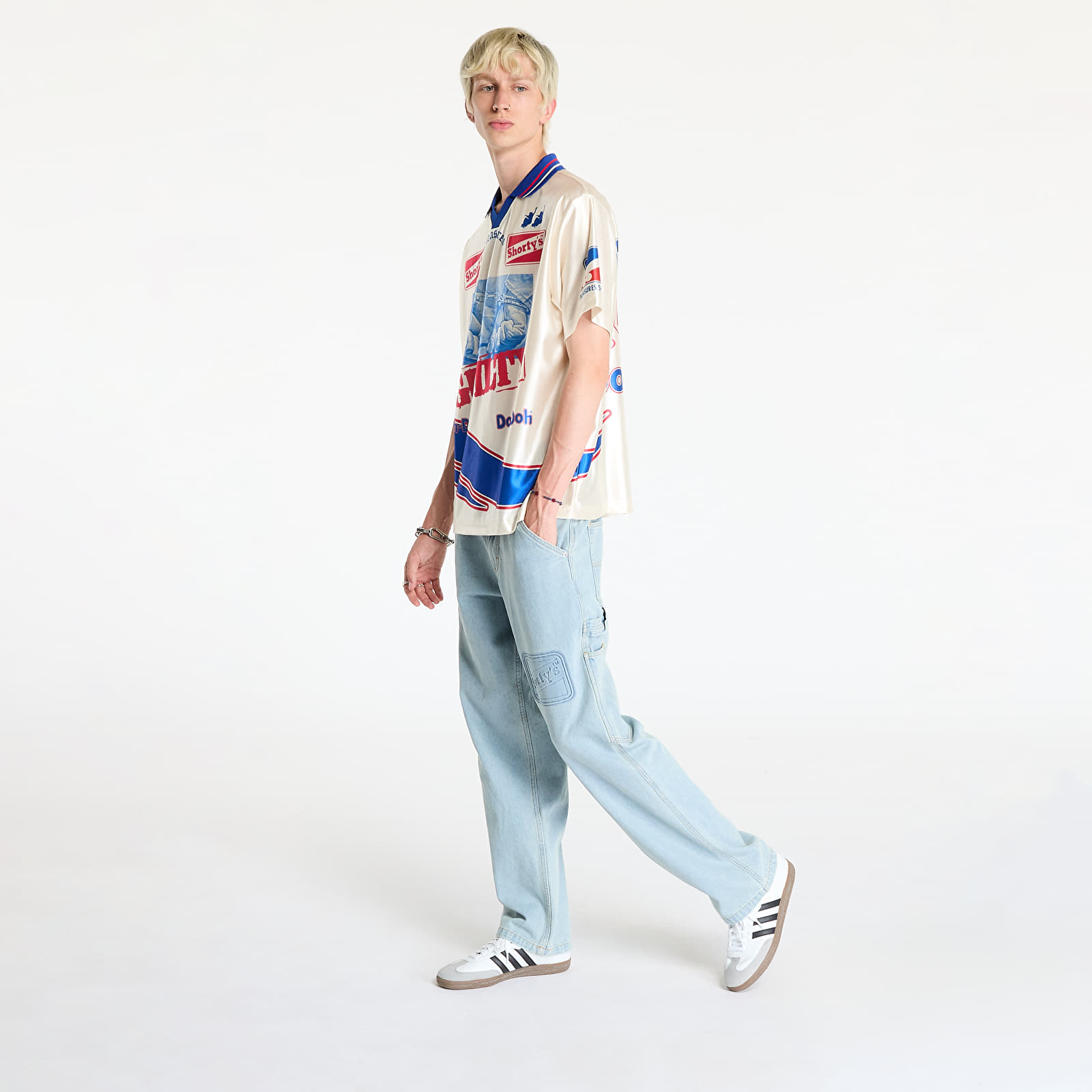 Koszulki PLEASURES Guilty Soccer Jersey Off White