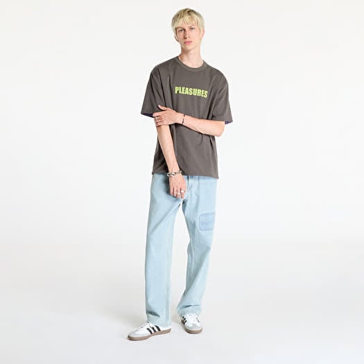 Tシャツ・カットソー PLEASURES Men T-shirt Grey P24F021 GREY T-shirts PLEASURES Onyx Glitter Shirt Grey | Footshop