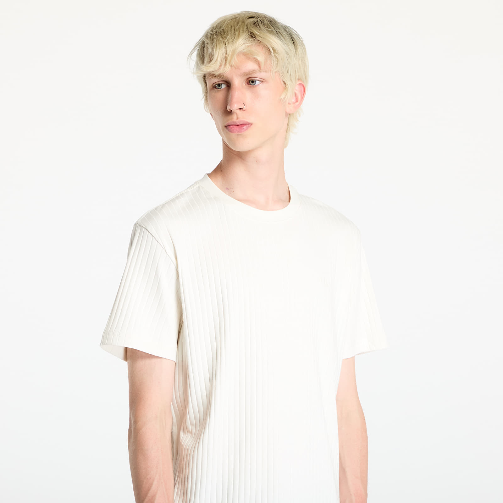 T-shirts Calvin Klein Jeans Linear Quilted Tee Ivory