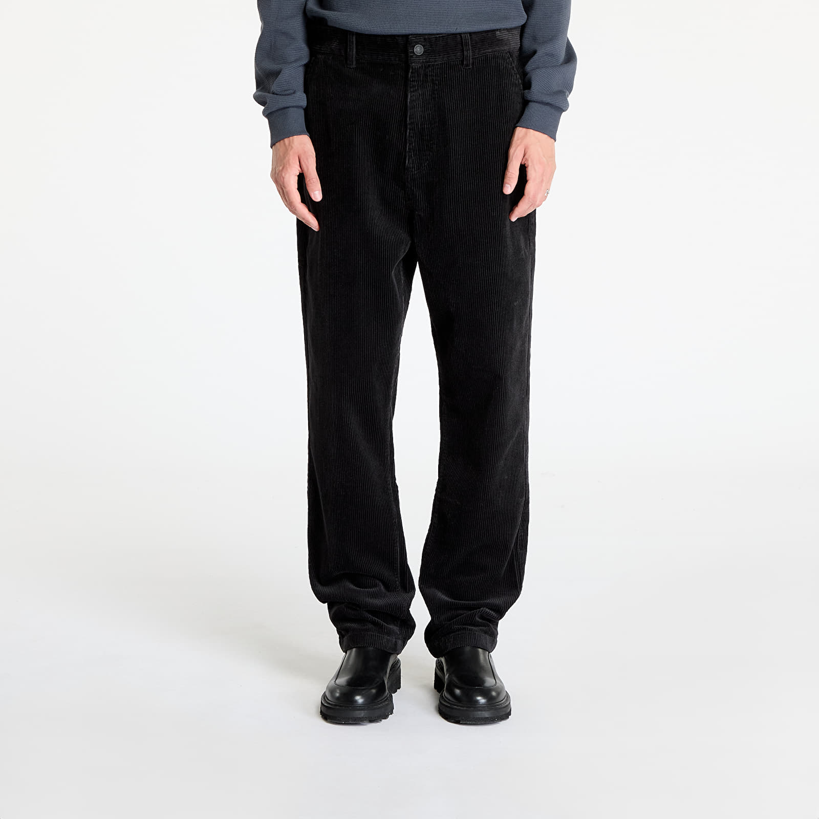 Bukser Calvin Klein Jeans Corduroy Pant Black