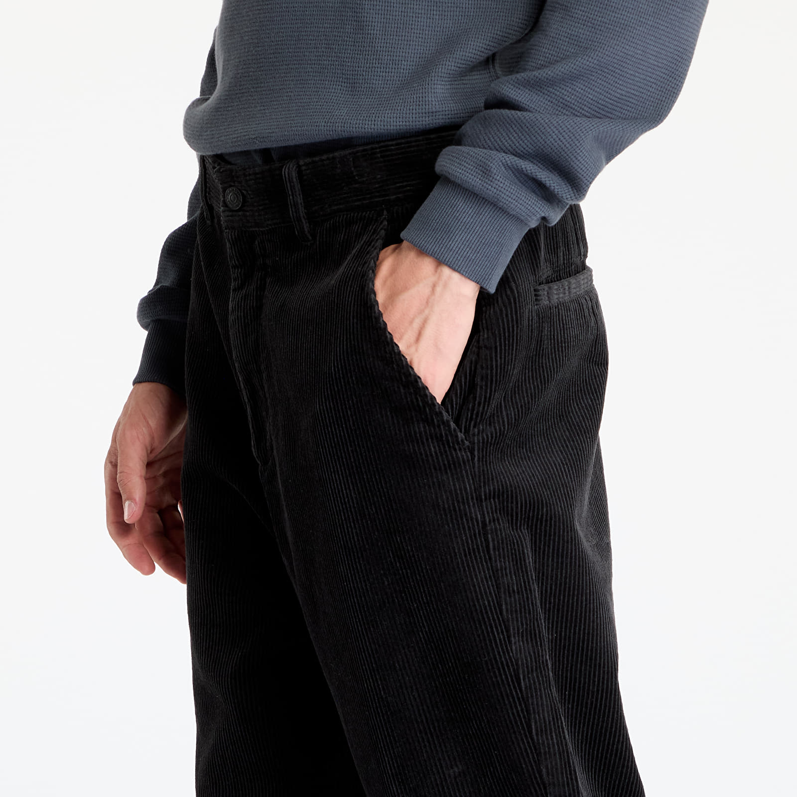 Bukser Calvin Klein Jeans Corduroy Pant Black