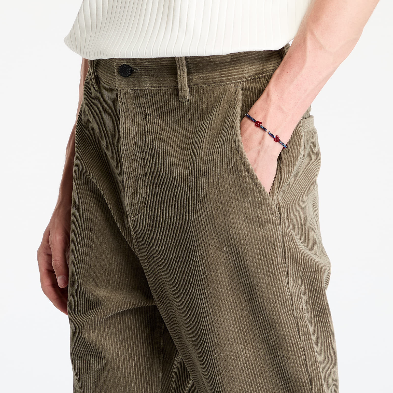 Džíny a kalhoty Calvin Klein Jeans Corduroy Pant Gray