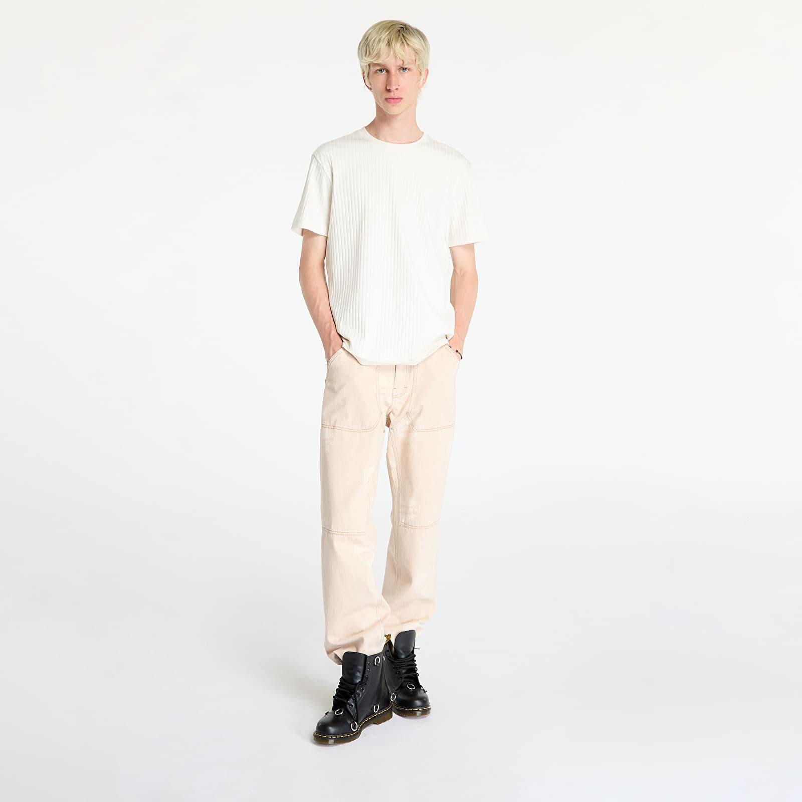 Džíny PLEASURES Heart Ultra Work Pants Beige