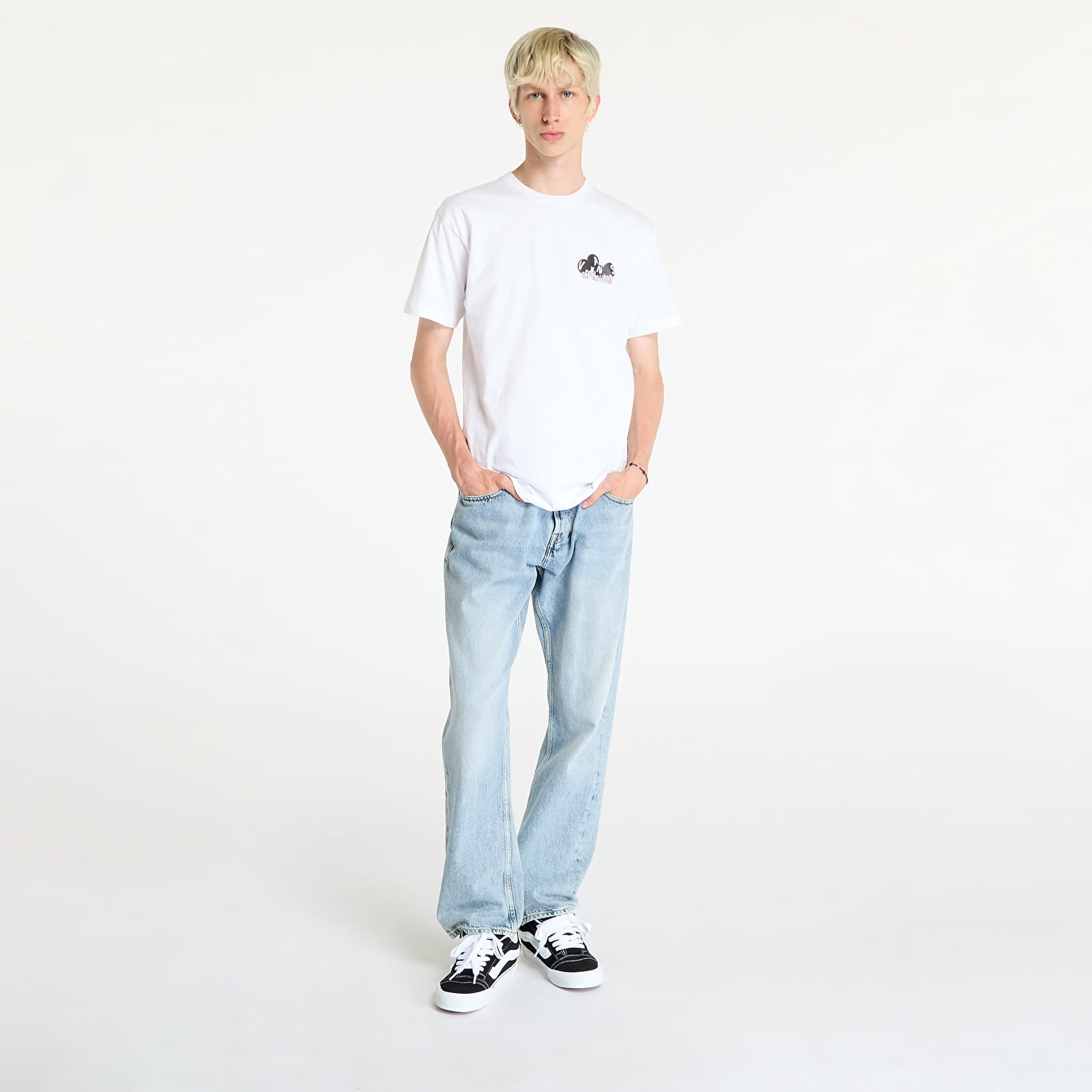 Männer T-Shirts Vans Scuttle SS White