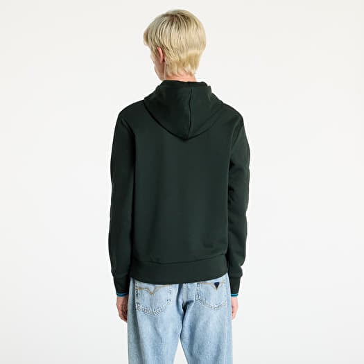 Fred perry green hoodie new arrivals