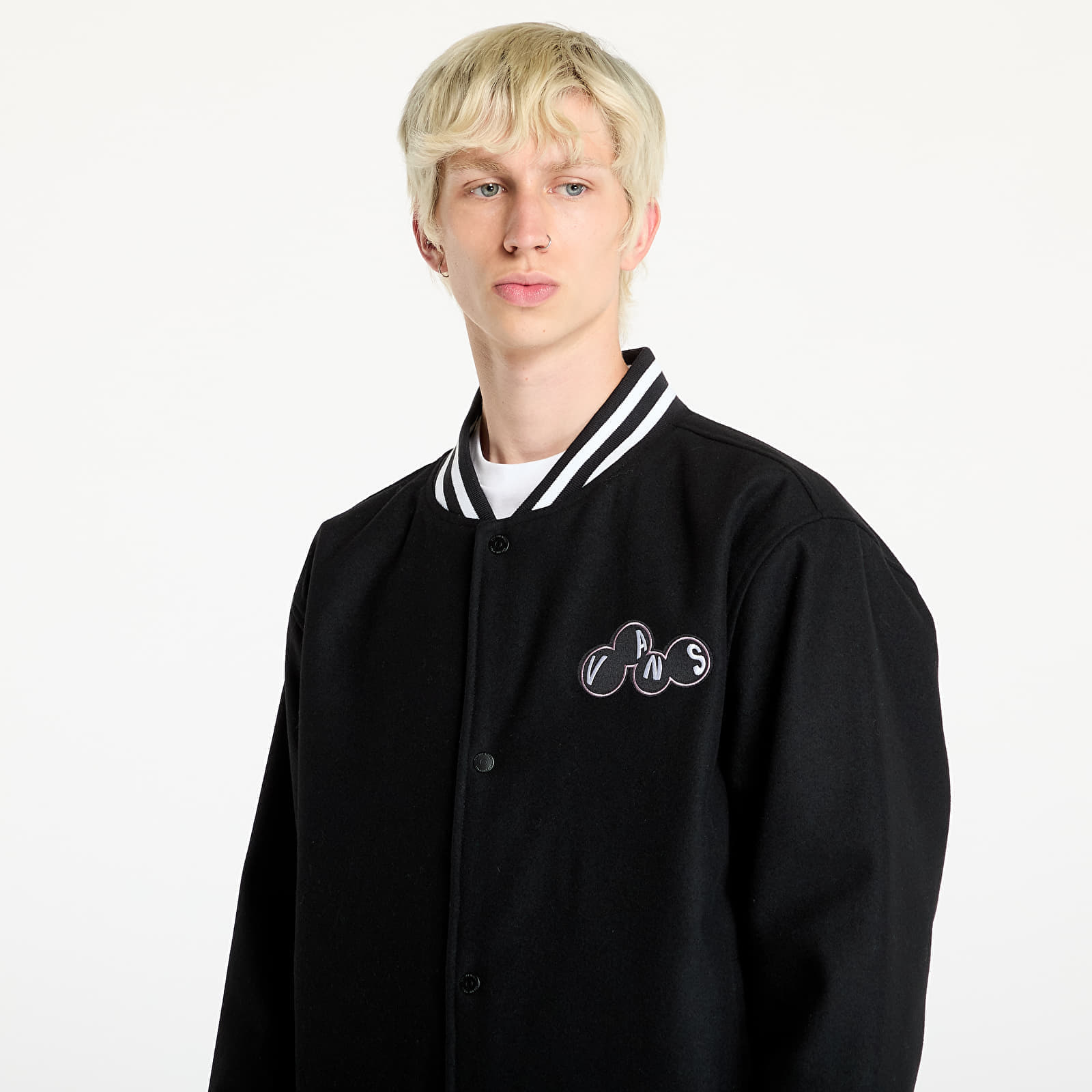 Jacheta Vans Scuttle Baseball Jacket Black - 1 | YEO