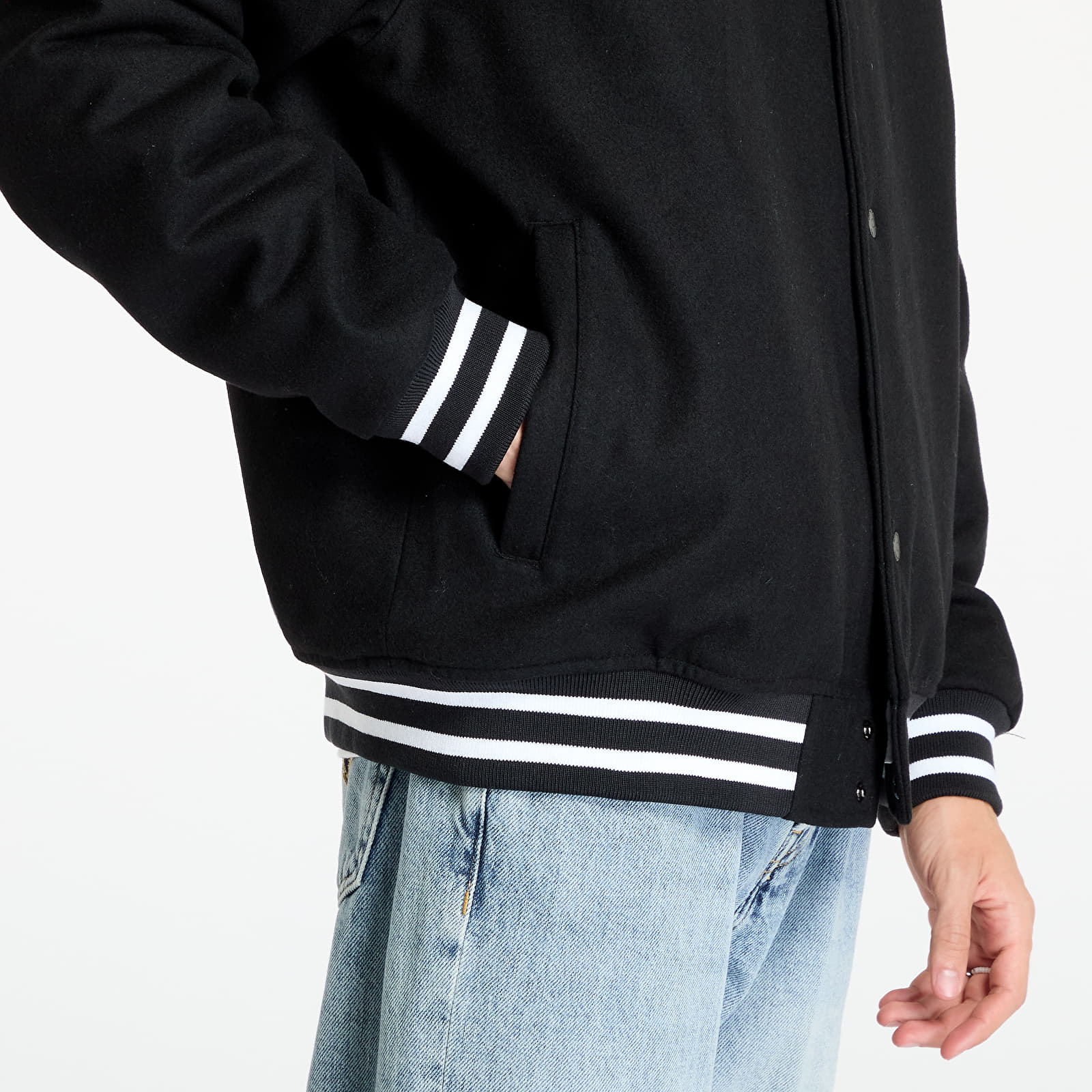 Giacche da uomo Vans Scuttle Baseball Jacket Black Footshop