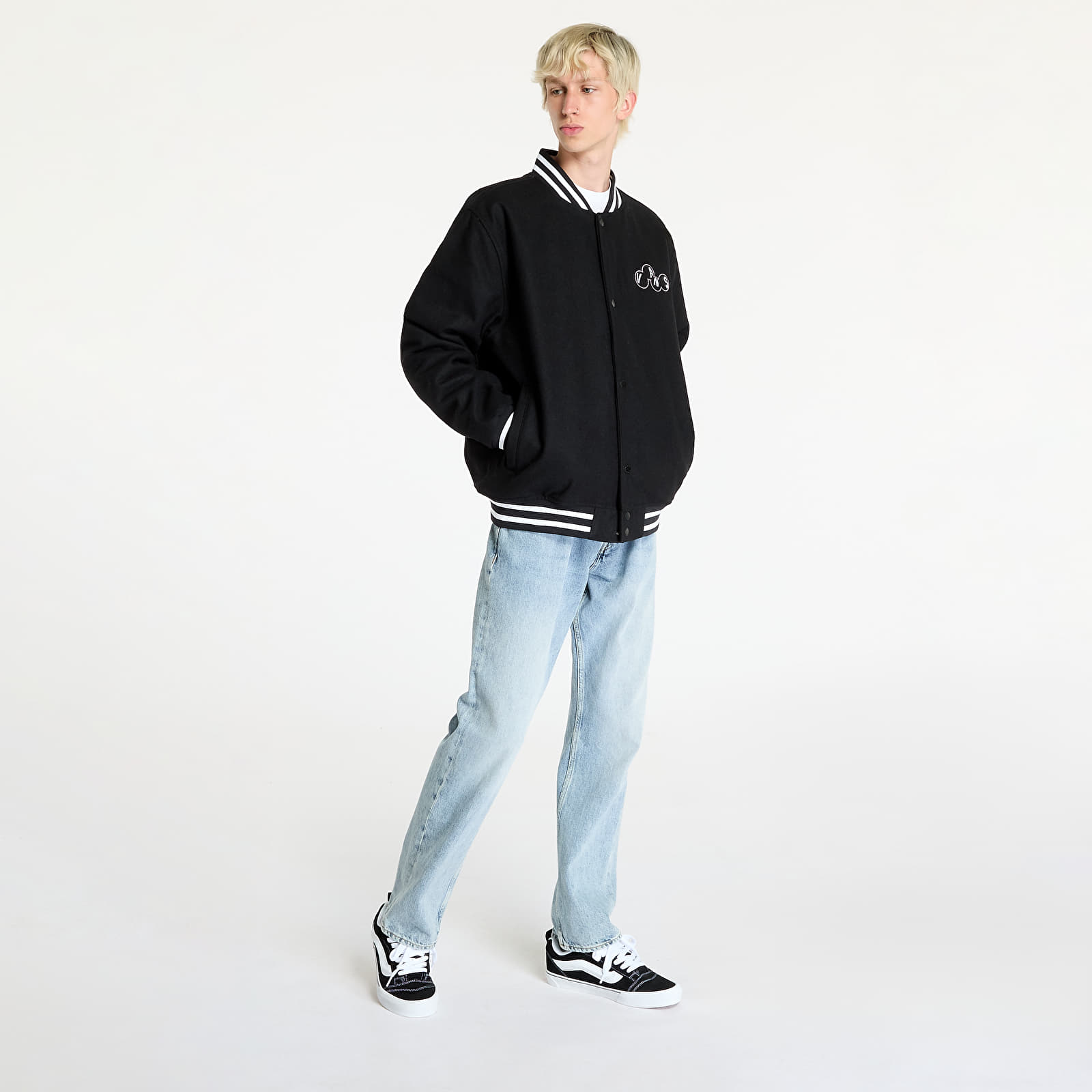 Meeste jakid Vans Scuttle Baseball Jacket Black