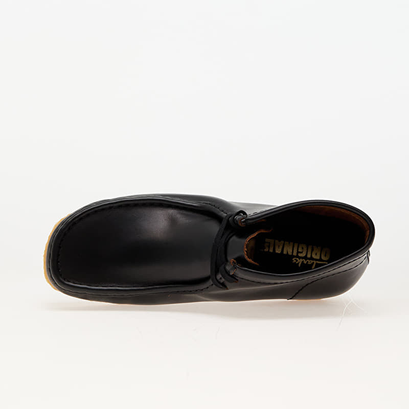 Clarks Originals Wallabee Boot Black Smooth Lea | Footshop