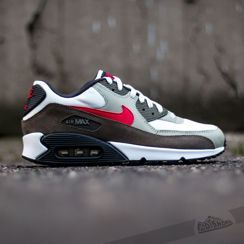Herren Sneaker und Schuhe Nike Air Max 90 Essential Summit White University Red Footshop