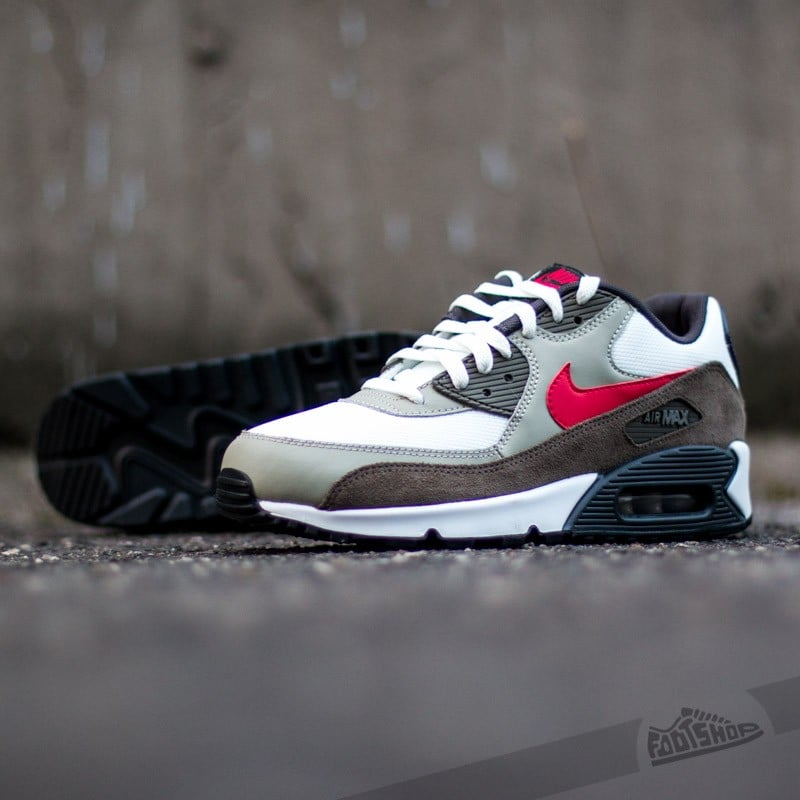 Zapatillas Hombre Nike Air Max 90 Essential Summit White/University Red