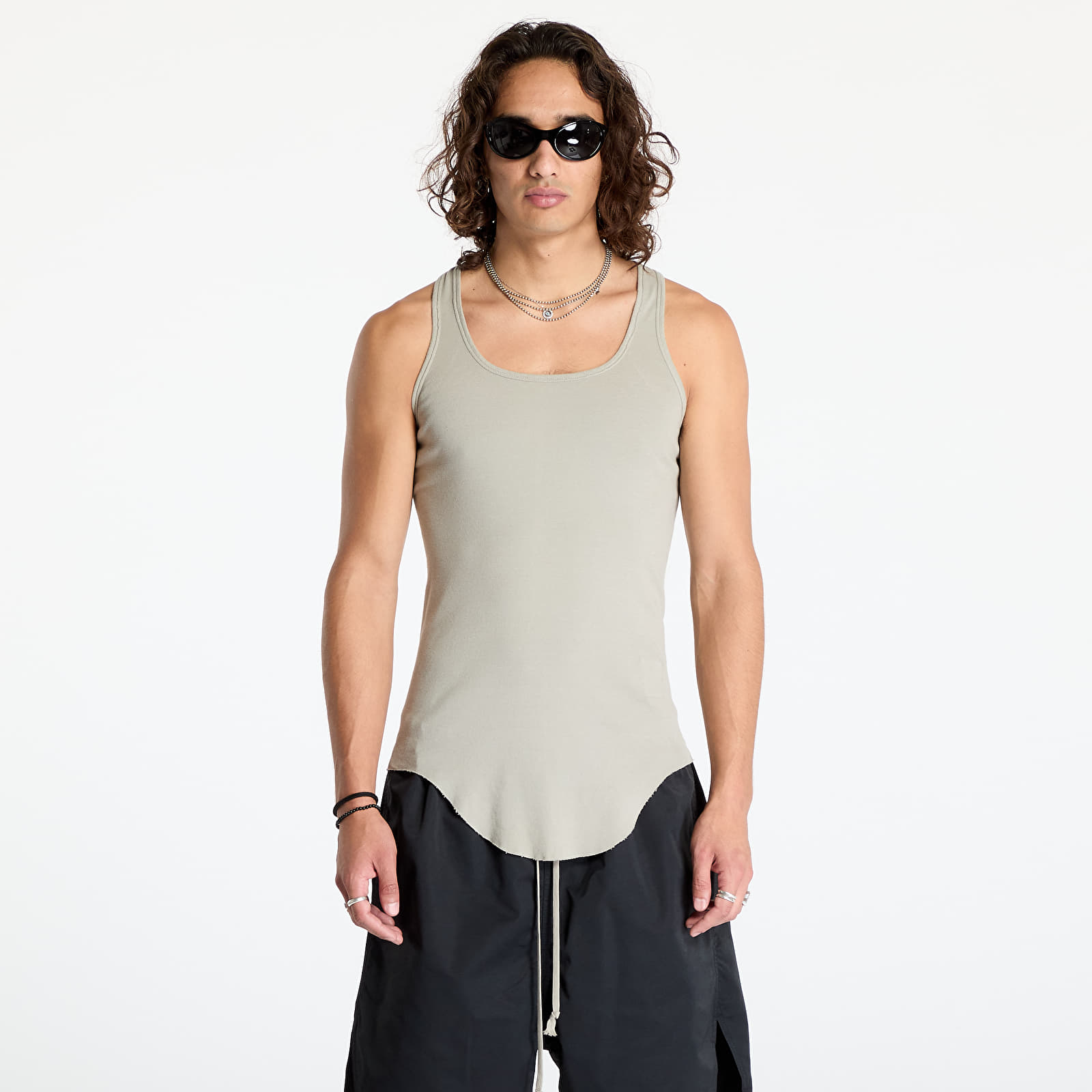 Tílka Rick Owens DRKSHDW Knit Drk Tank Top Pearl