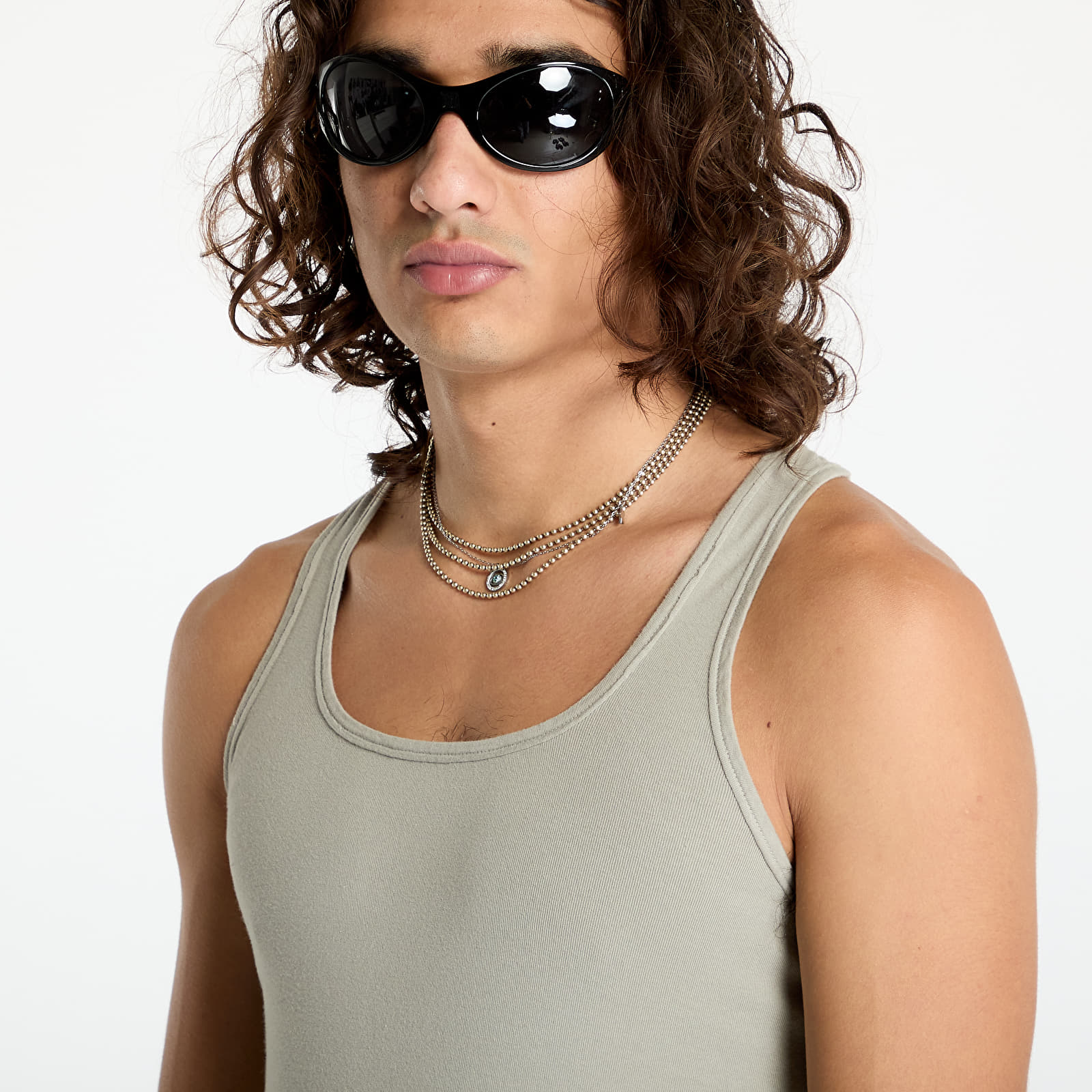Tílka Rick Owens DRKSHDW Knit Drk Tank Top Pearl