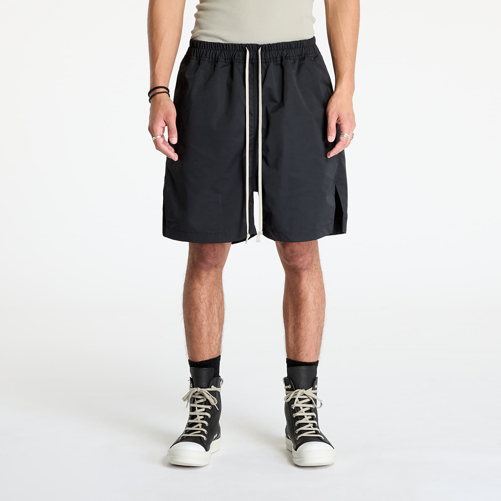 Korte broeken Rick Owens DRKSHDW Woven Long Boxers Shorts Black