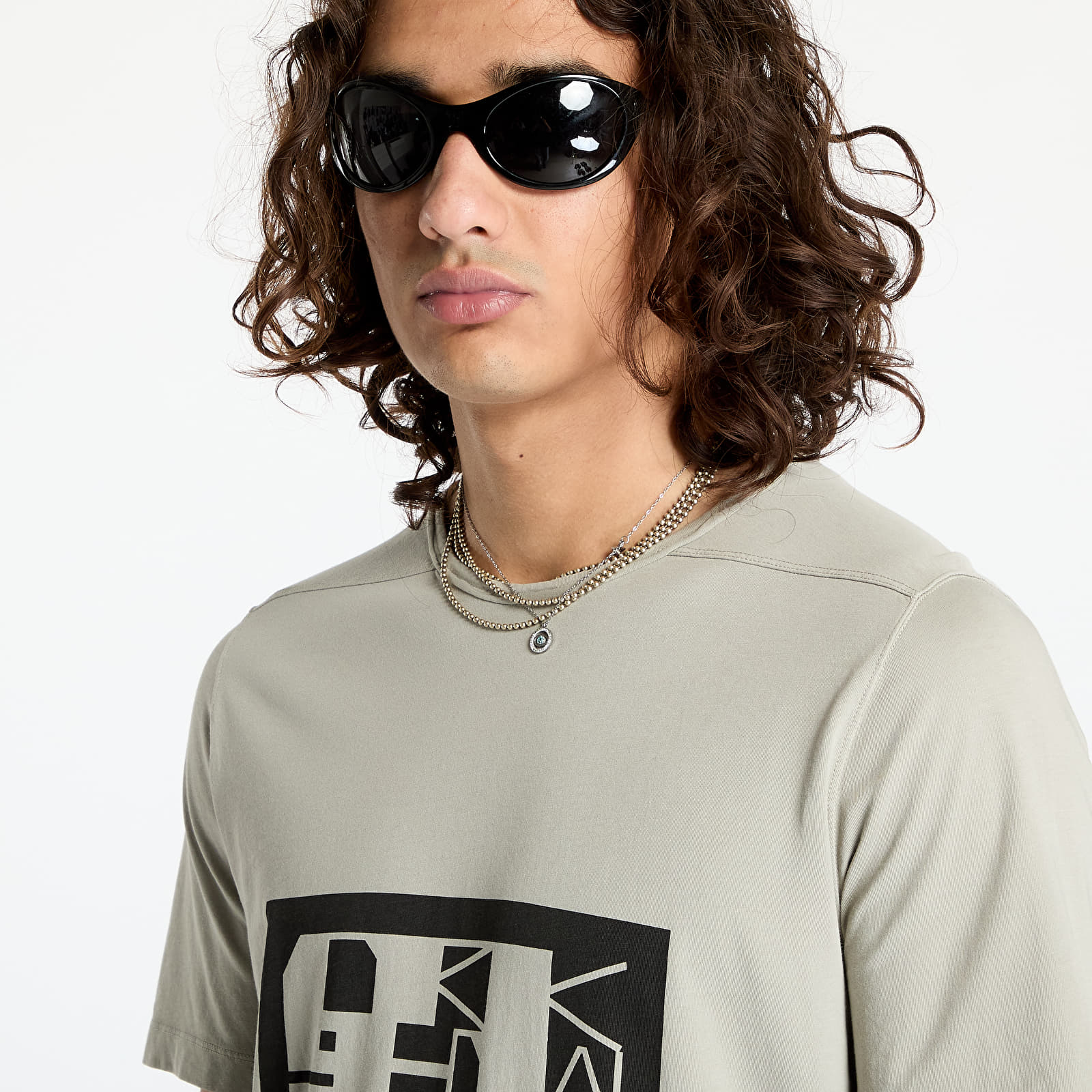 T-shirts Rick Owens DRKSHDW Knit Level T-Shirt Pearl/ Black