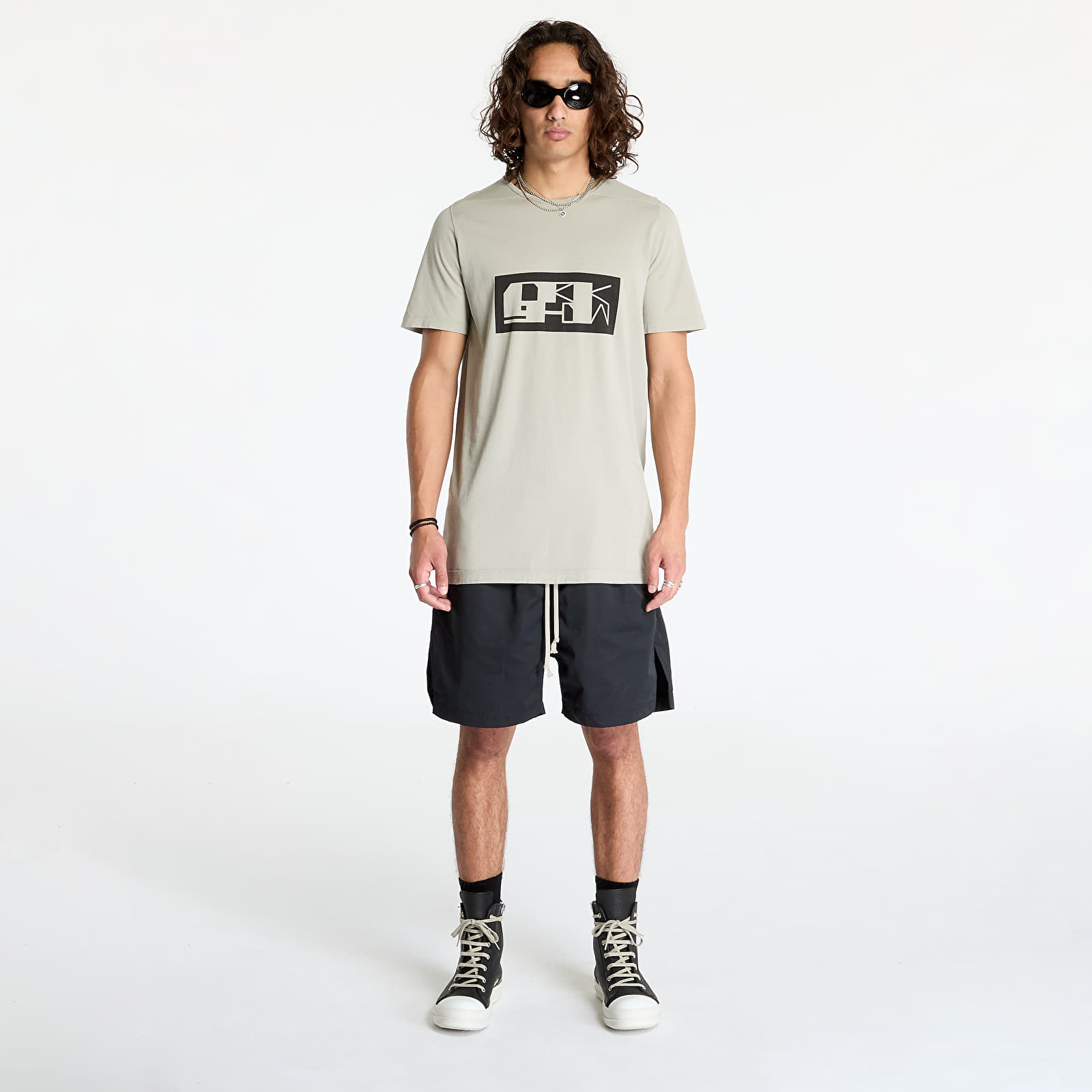 T-shirts Rick Owens DRKSHDW Knit Level T-Shirt Pearl/ Black