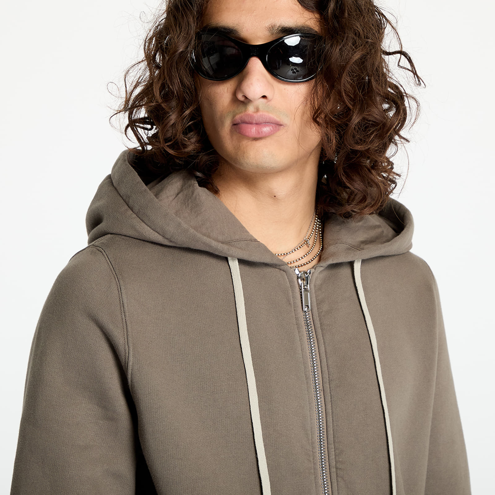 Mikiny Rick Owens DRKSHDW Knit Sweatshirt - Jason S Hoodie Dust
